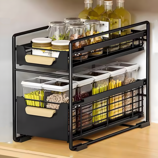 Metal Organizer 2 Tier Large